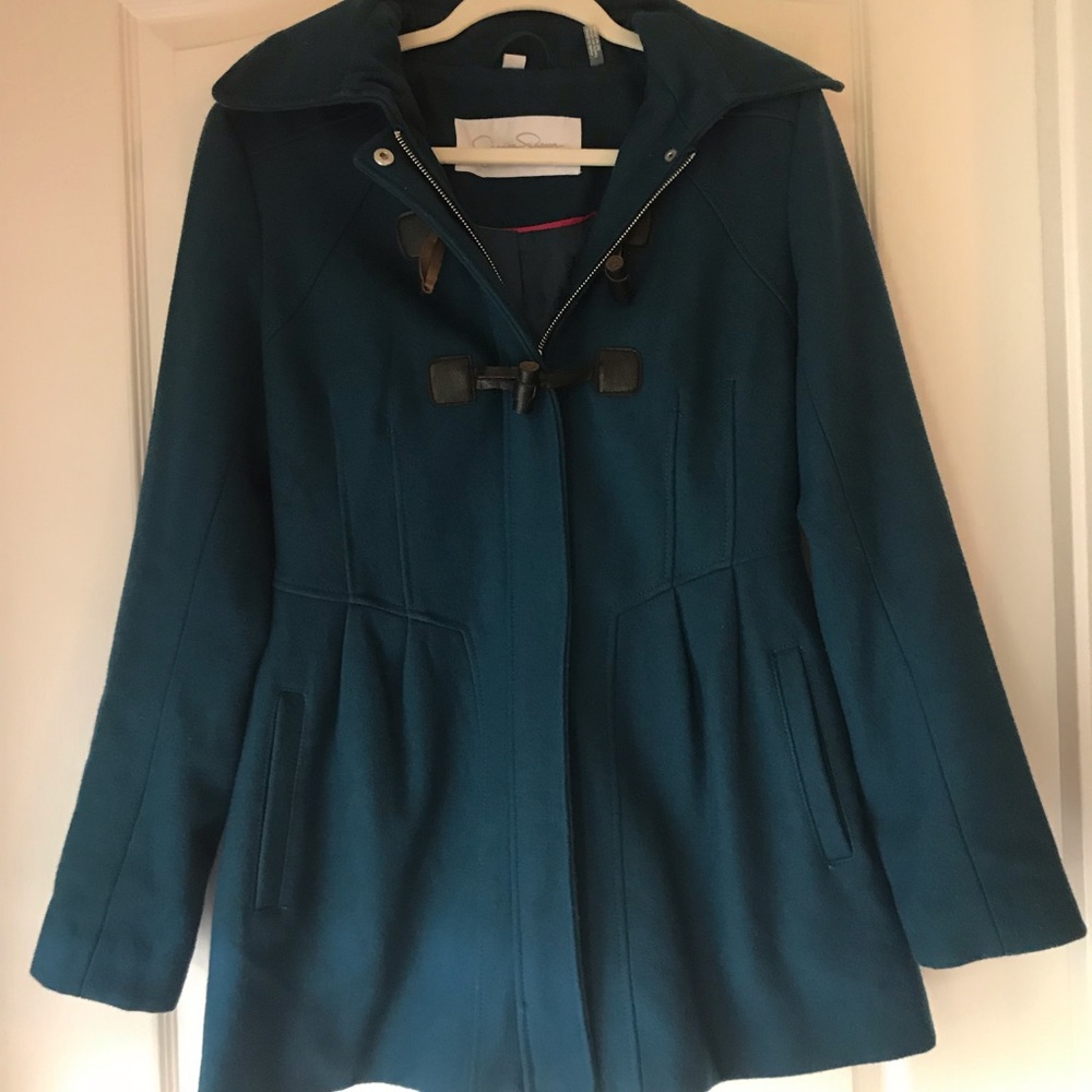 Teal Jessica Simpson pea coat